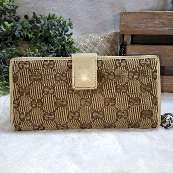 Authentic Gucci GG Canvas and Leather Wallet - Picture 13 of 16